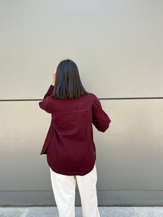 Denim Burgundy Shirt - CIVA