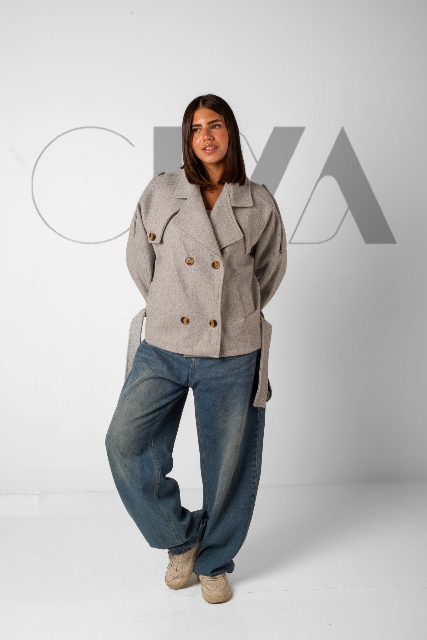 Cropped jacket - Grey - CIVA