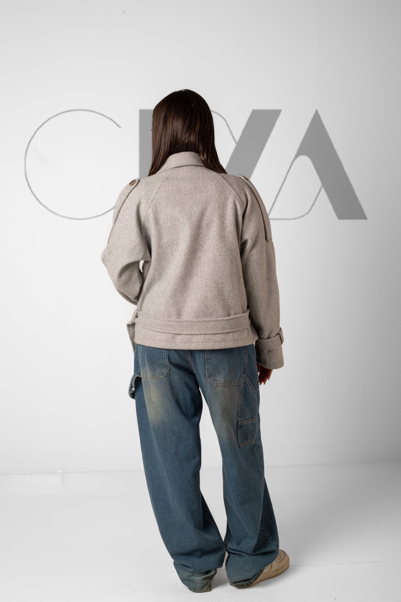 Cropped jacket - Grey - CIVA