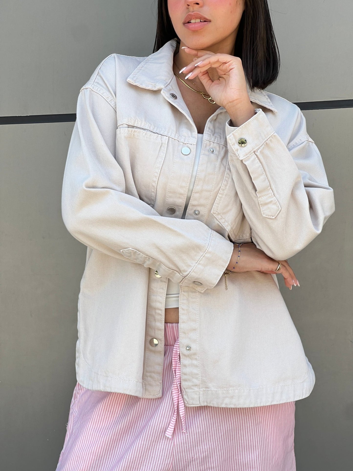 Denim Beige Shirt - CIVA