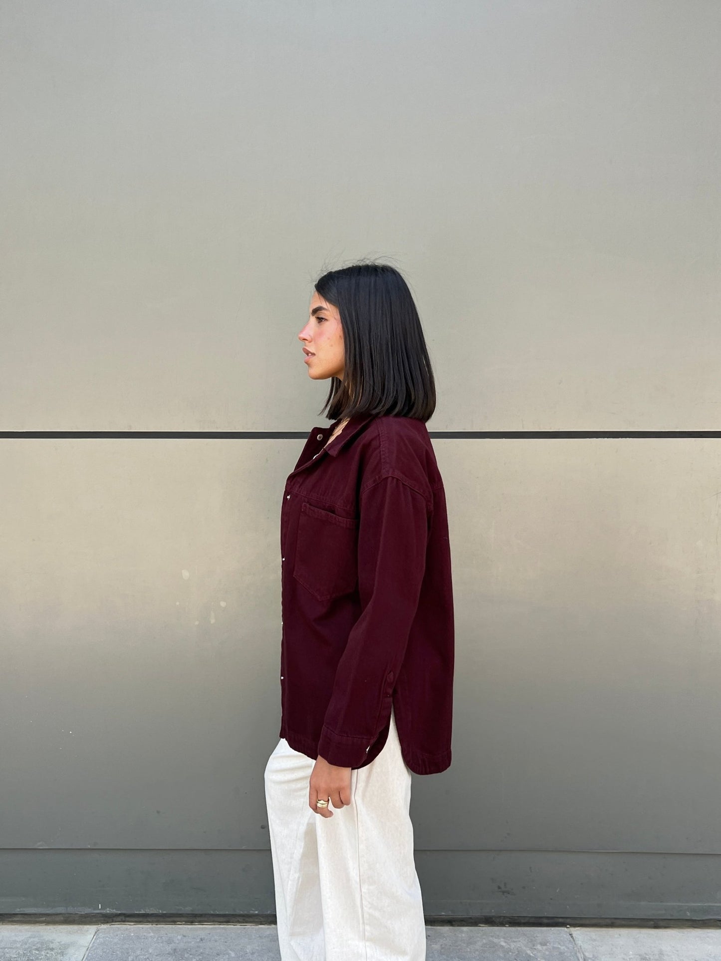 Denim Burgundy Shirt - CIVA