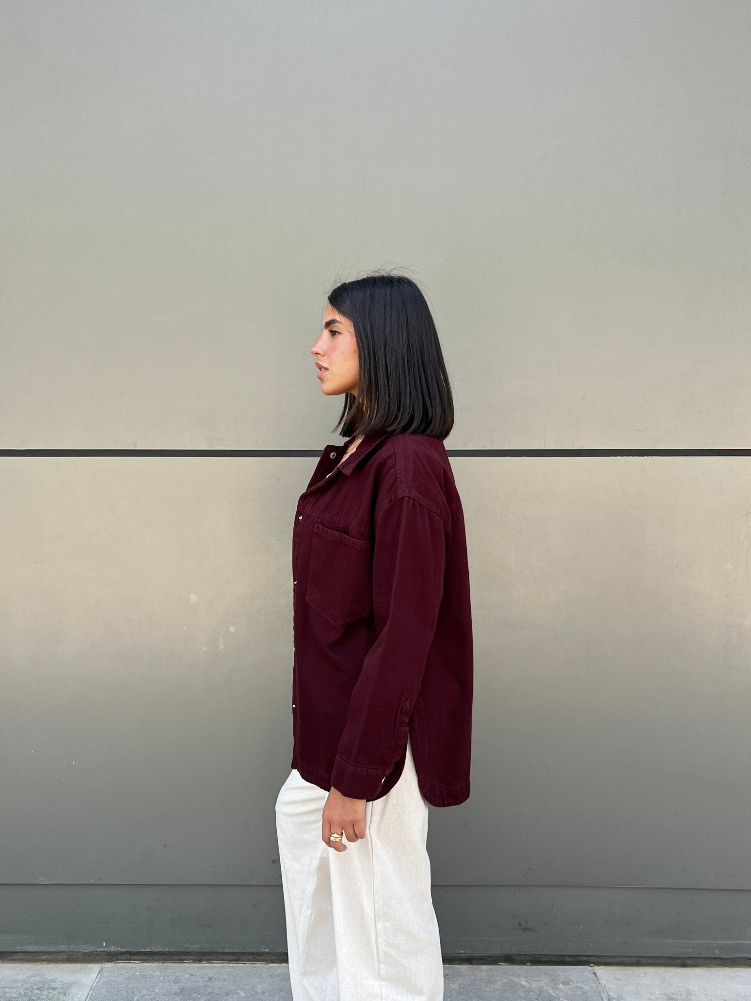 Denim Burgundy Shirt - CIVA