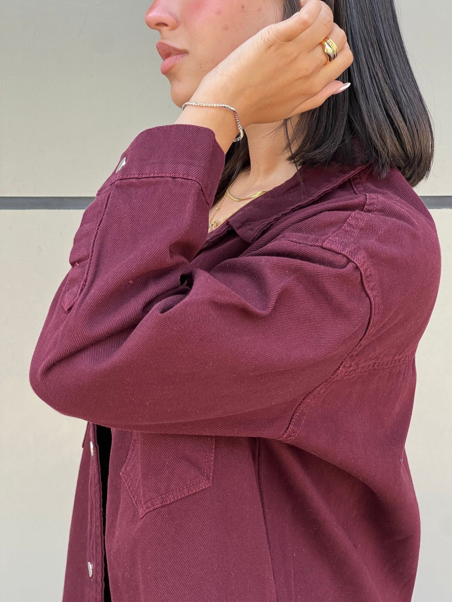 Denim Burgundy Shirt - CIVA