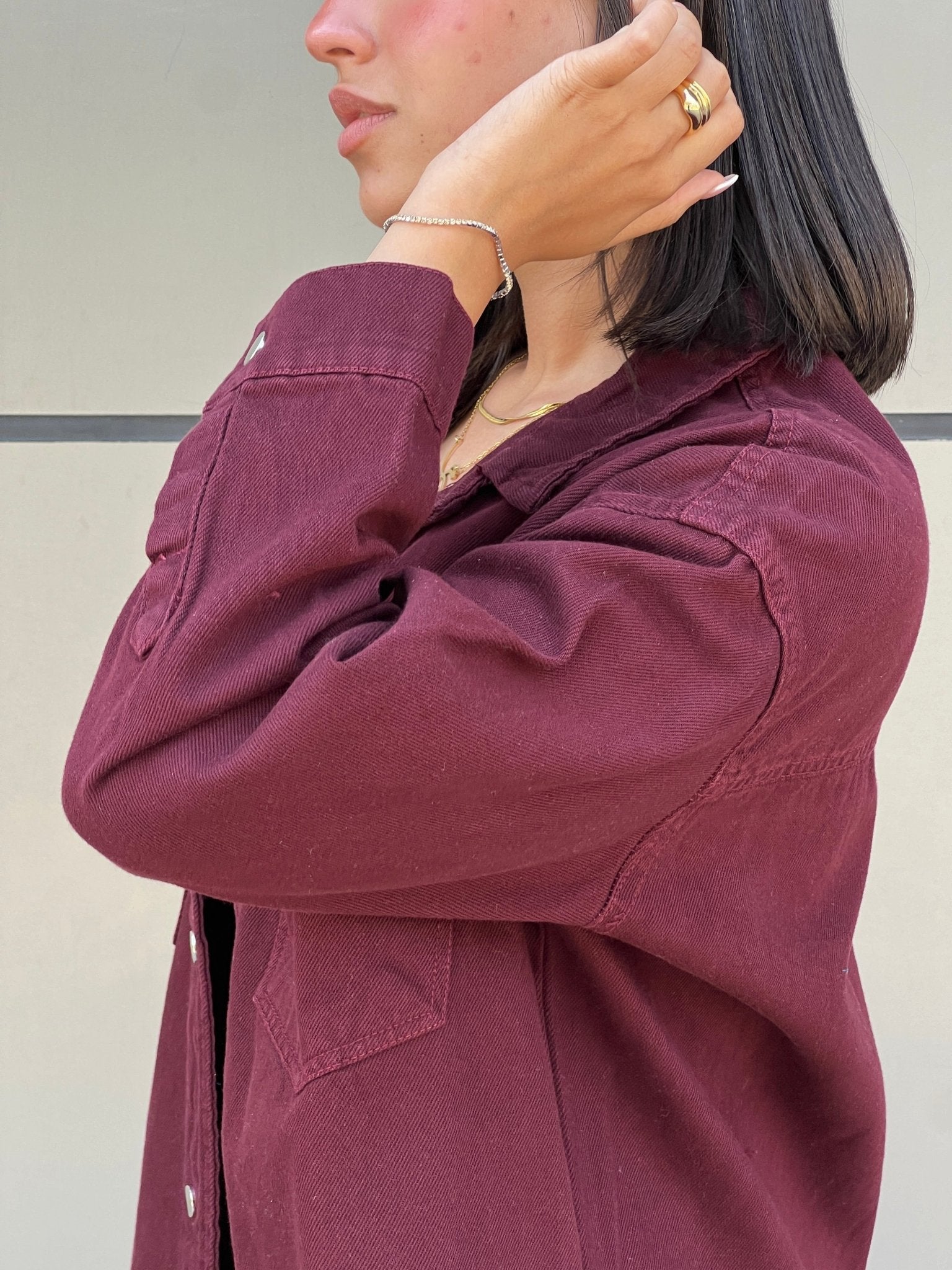Denim Burgundy Shirt - CIVA