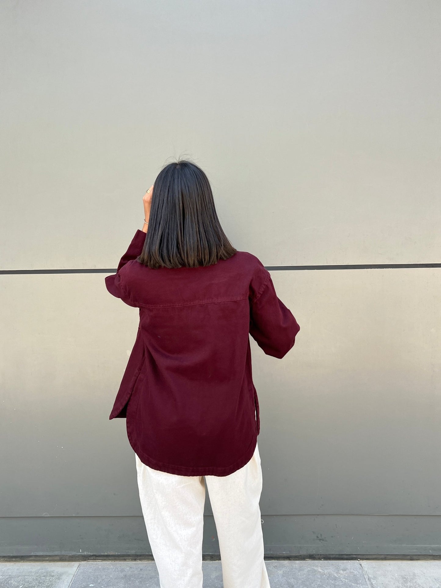 Denim Burgundy Shirt - CIVA