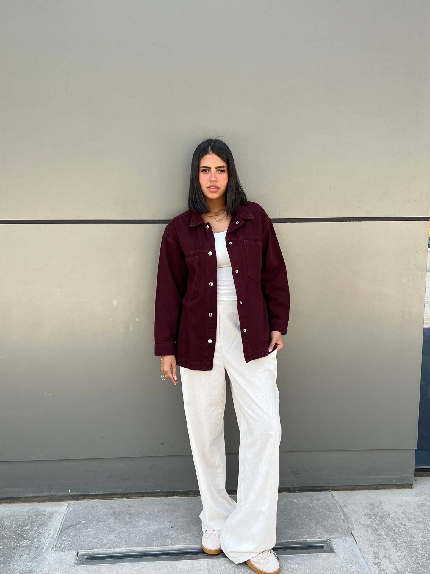 Denim Burgundy Shirt - CIVA