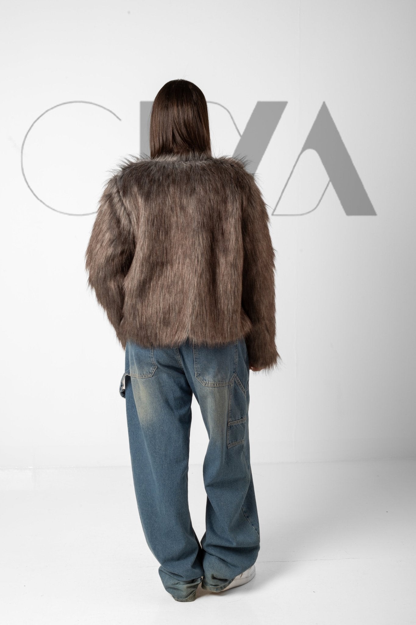 Grey Fluffy Jacket - CIVA