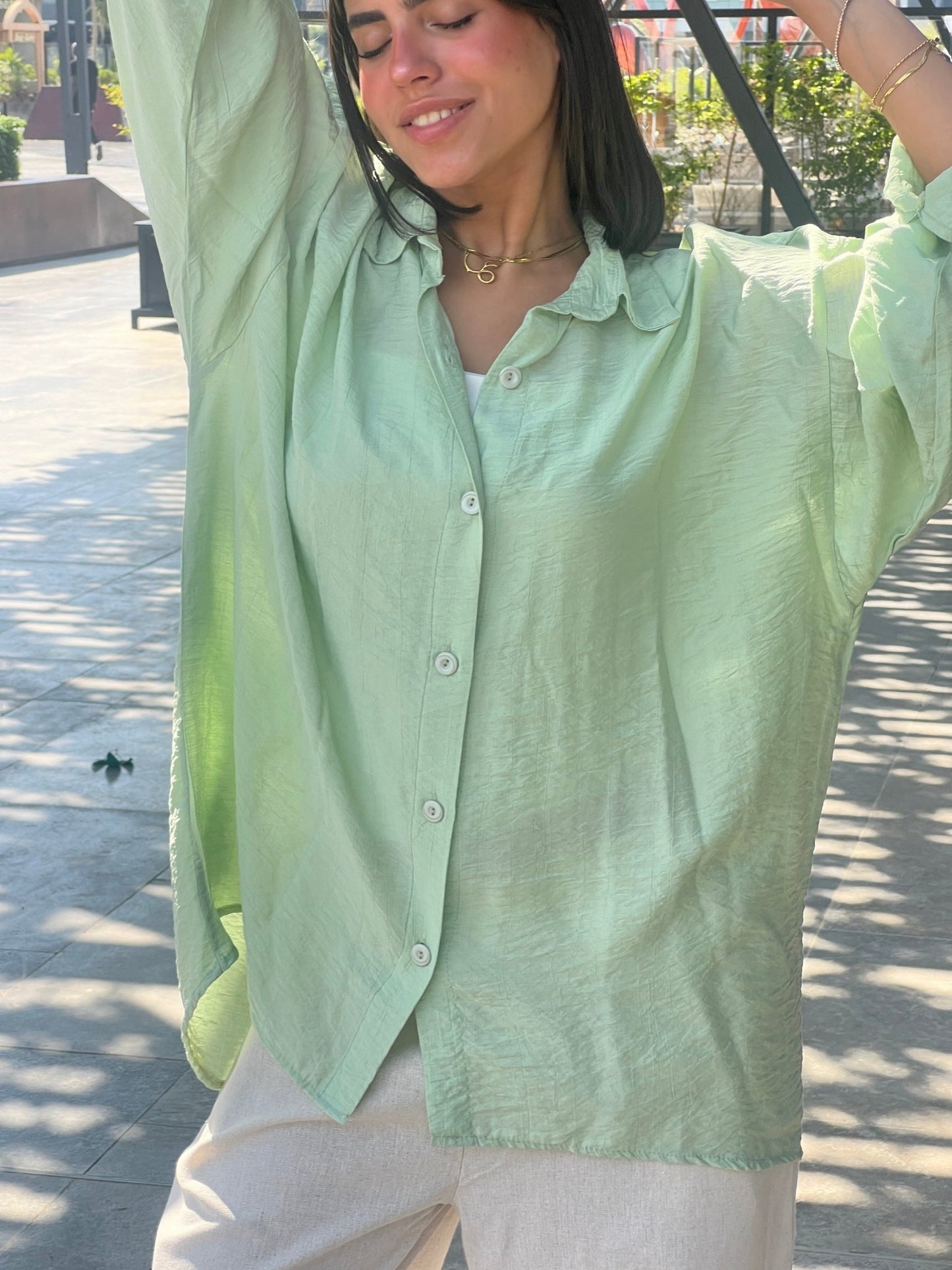 mint green shirt - CIVA
