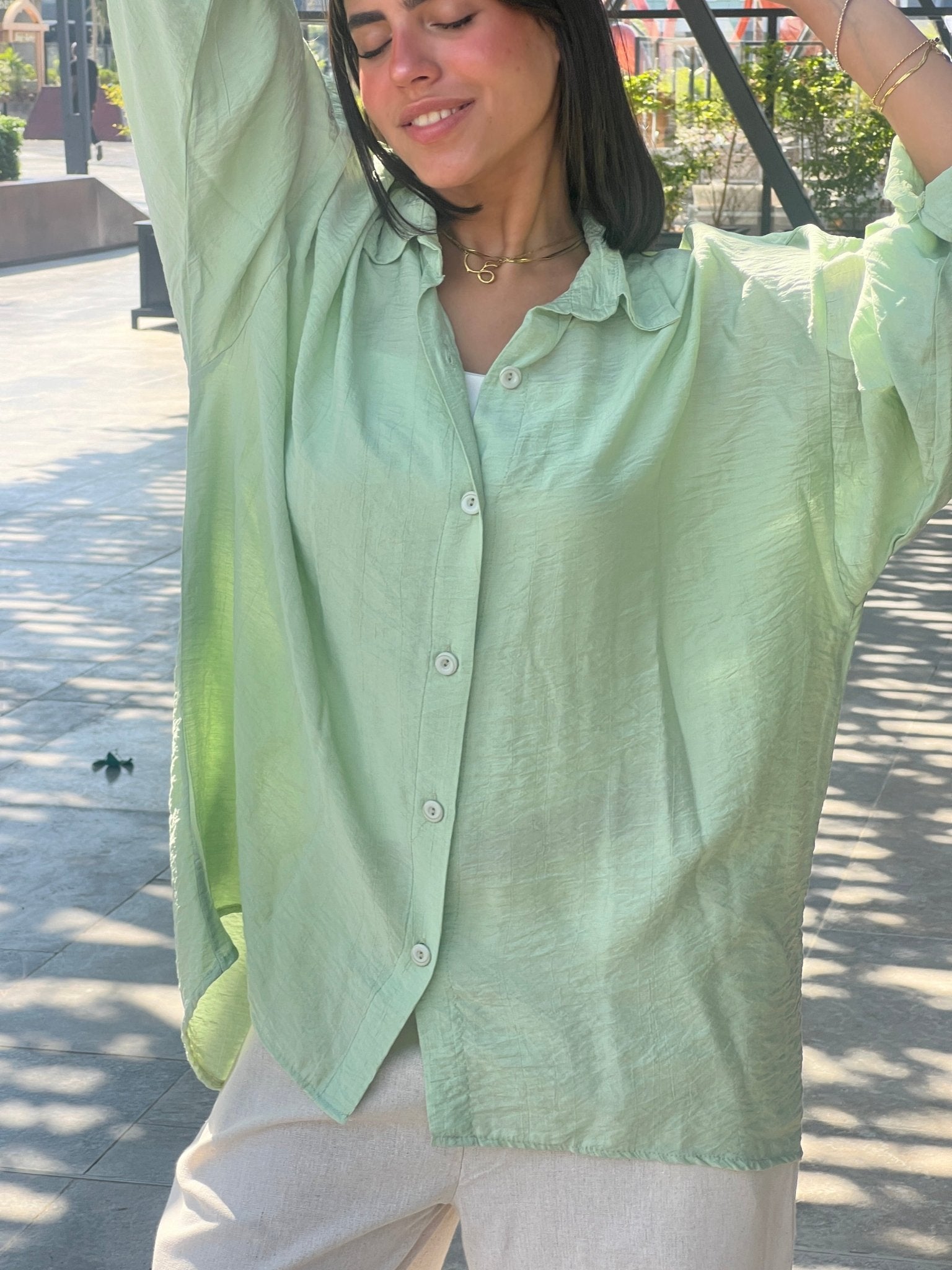 mint green shirt - CIVA