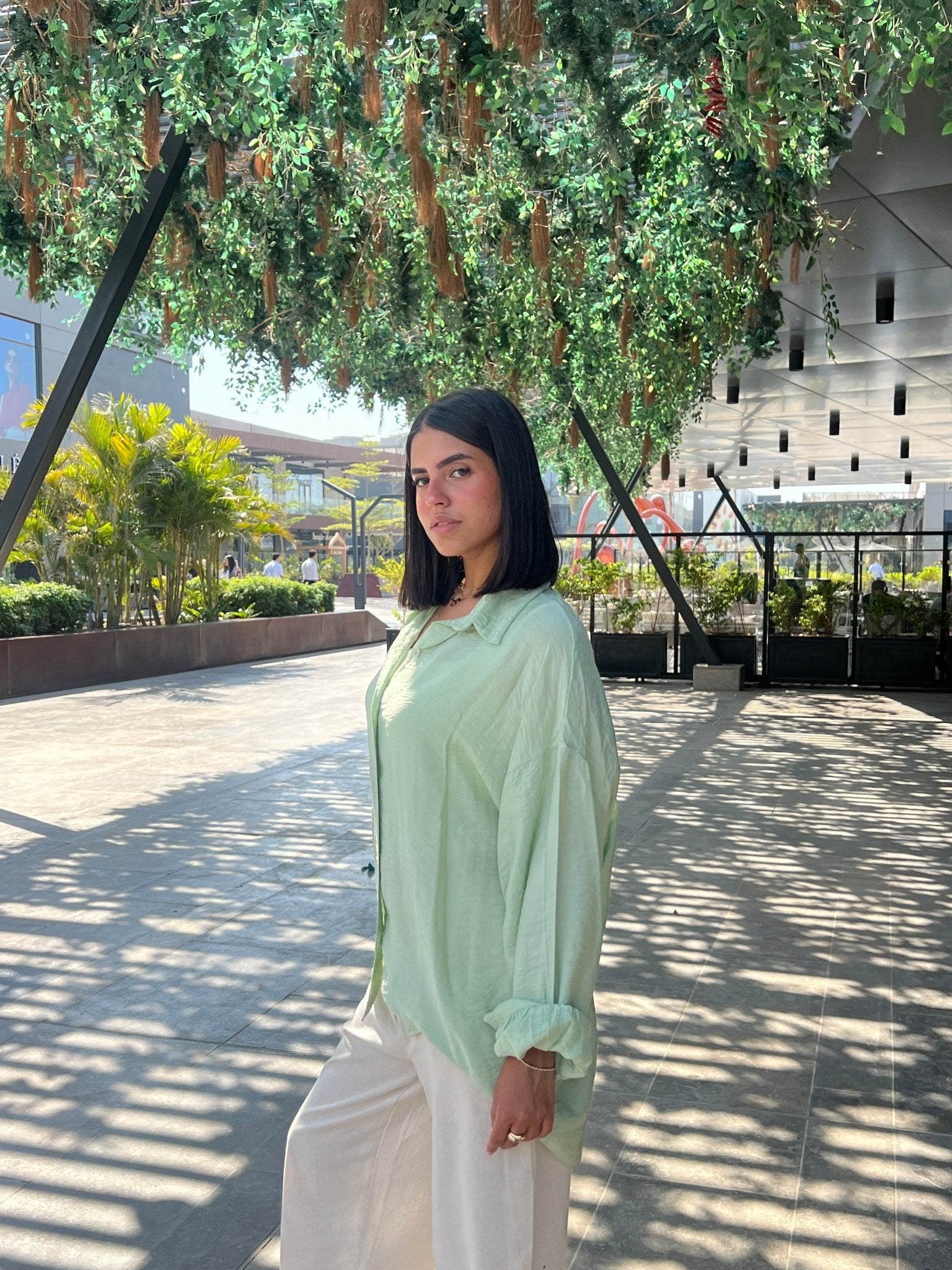 mint green shirt - CIVA