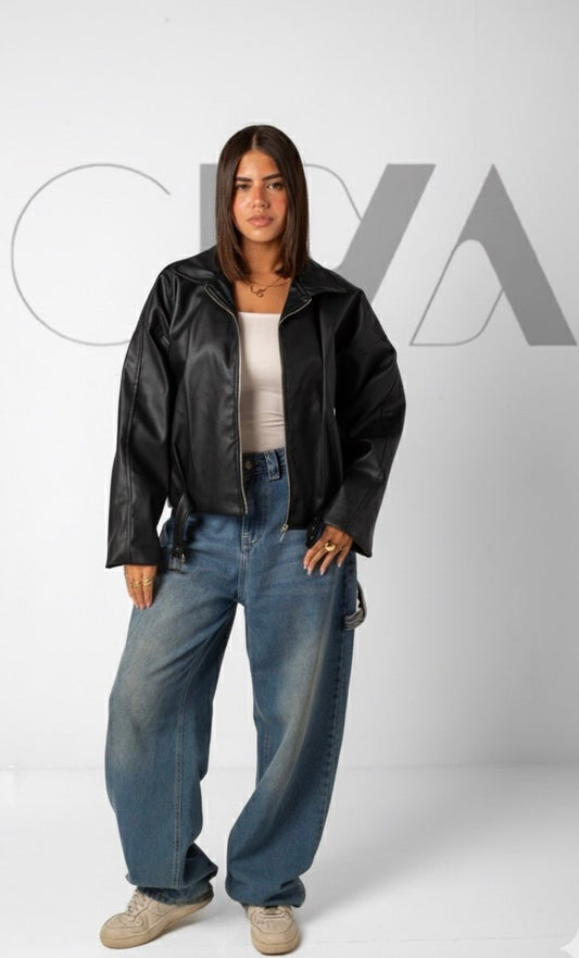 Slim Zipper Coat Black - CIVA