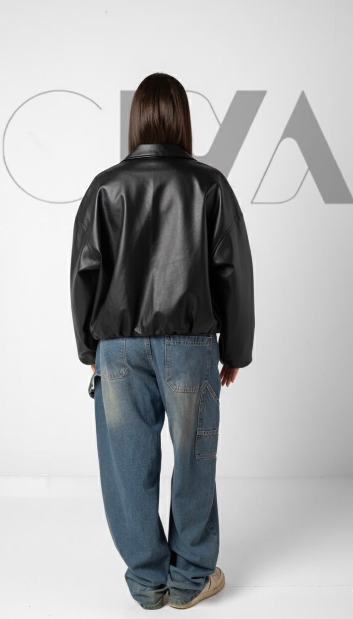 Slim Zipper Coat Black - CIVA